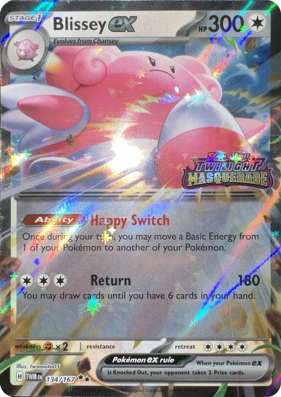 Blissey ex (134/167) (Cosmos Holo) [Scarlet & Violet: Twilight Masquerade] Pokemon Single Pokémon  | Multizone: Comics And Games