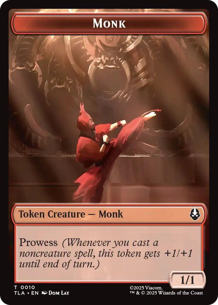 Monk // Clue (0017) Double-Sided Token [Avatar: The Last Airbender Tokens] MTG Single Magic: The Gathering  | Multizone: Comics And Games