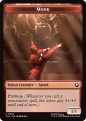 Monk // Clue (0017) Double-Sided Token [Avatar: The Last Airbender Tokens] MTG Single Magic: The Gathering  | Multizone: Comics And Games