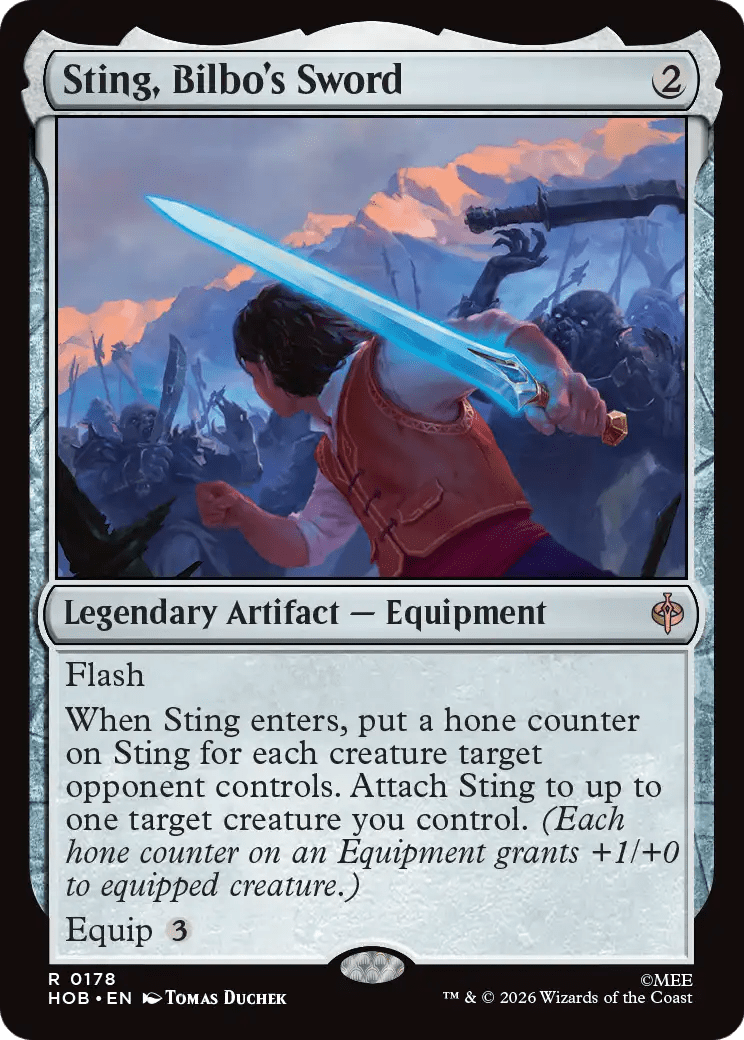 Sting, Bilbo's Sword [The Hobbit] MTG Single Magic: The Gathering  | Multizone: Comics And Games