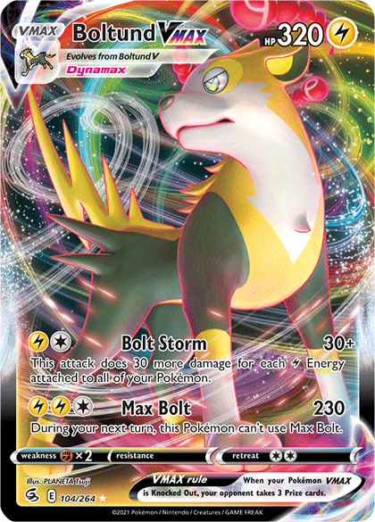 Boltund VMAX (104/264) [Sword & Shield: Fusion Strike] Pokemon Single Pokémon  | Multizone: Comics And Games