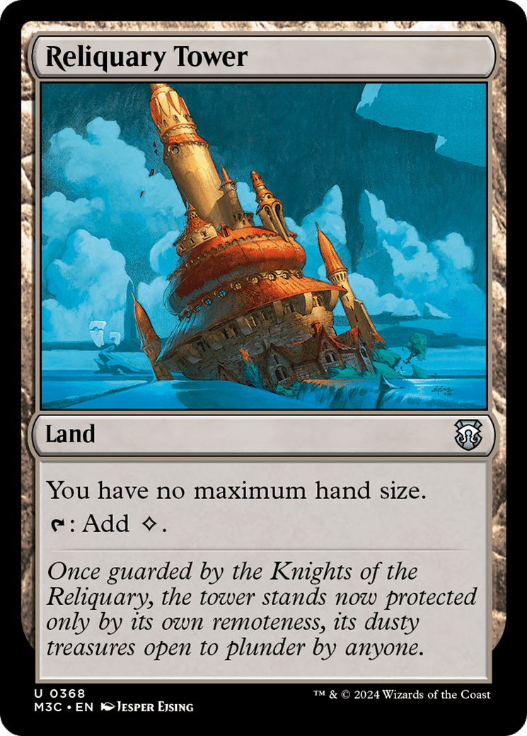 Reliquary Tower (Ripple Foil) [Modern Horizons 3 Commander] MTG Single Magic: The Gathering  | Multizone: Comics And Games