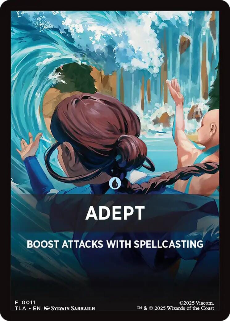 Adept Theme Card [Avatar: The Last Airbender Tokens] MTG Single Magic: The Gathering  | Multizone: Comics And Games