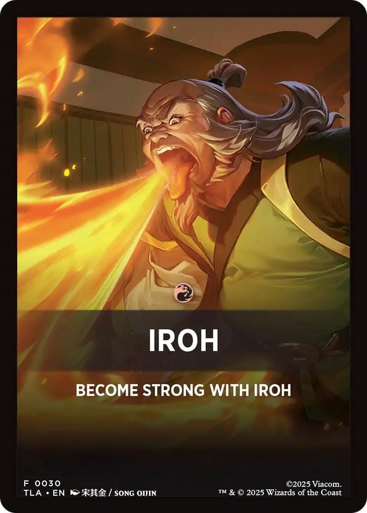 Iroh Theme Card [Avatar: The Last Airbender Tokens] MTG Single Magic: The Gathering  | Multizone: Comics And Games
