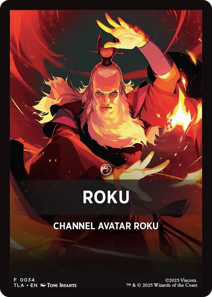Roku Theme Card [Avatar: The Last Airbender Tokens] MTG Single Magic: The Gathering  | Multizone: Comics And Games