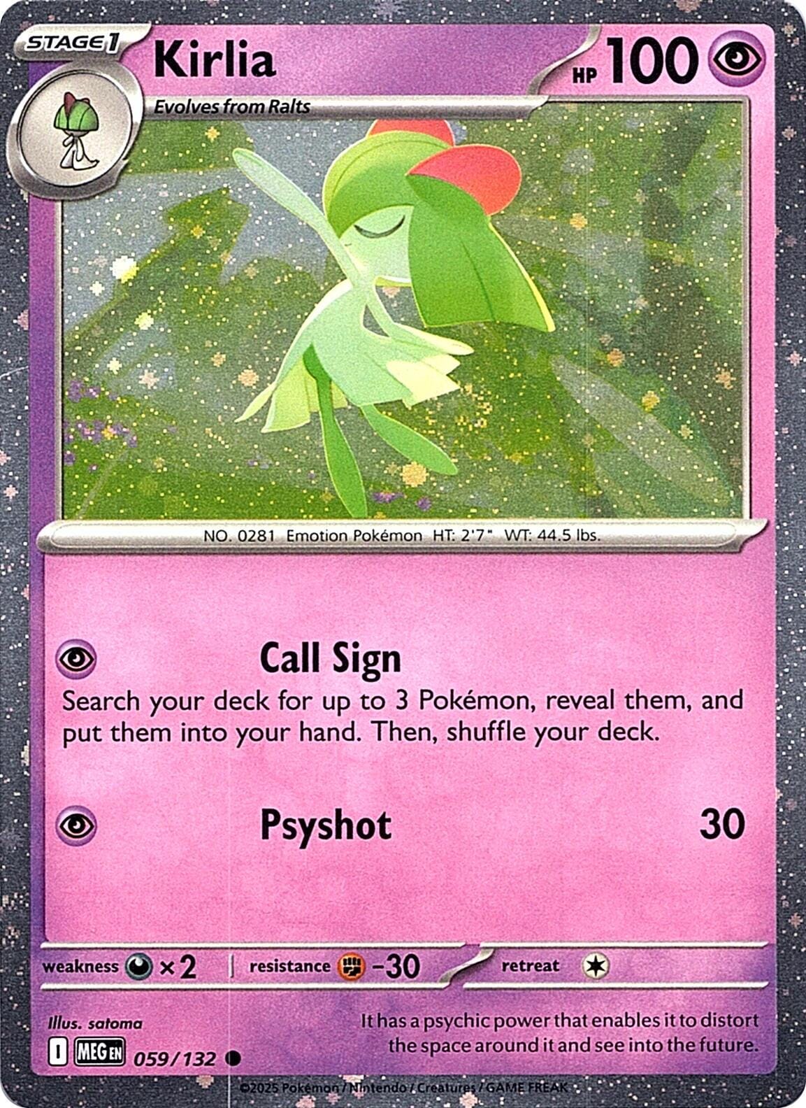 Kirlia (059/132) (Cosmos Holo) [Miscellaneous Cards] Pokemon Single Pokémon  | Multizone: Comics And Games