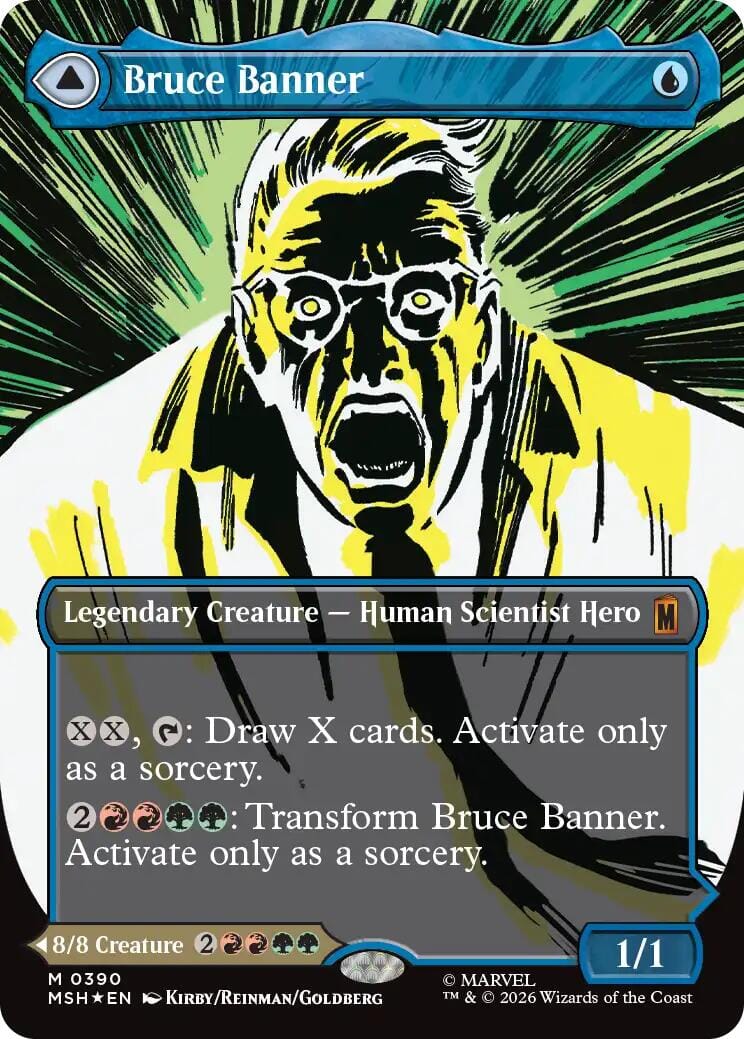 Bruce Banner (Borderless) [Marvel Super Heroes] MTG Single Magic: The Gathering  | Multizone: Comics And Games