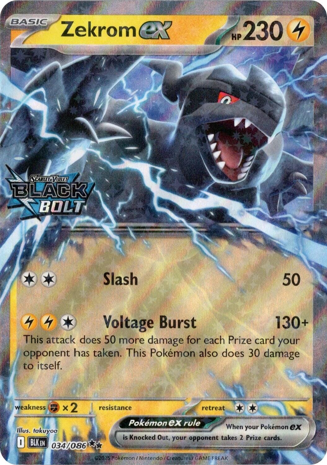 Zekrom ex (034/086) (Black Bolt Stamped) [Miscellaneous Cards] Pokemon Single Pokémon  | Multizone: Comics And Games