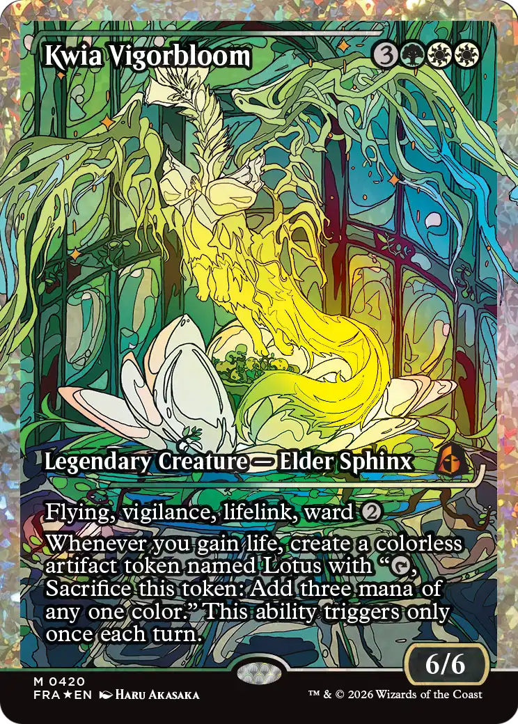 Kwia Vigorbloom (Showcase) (Fracture Foil) (0420) [Reality Fracture] MTG Single Magic: The Gathering  | Multizone: Comics And Games