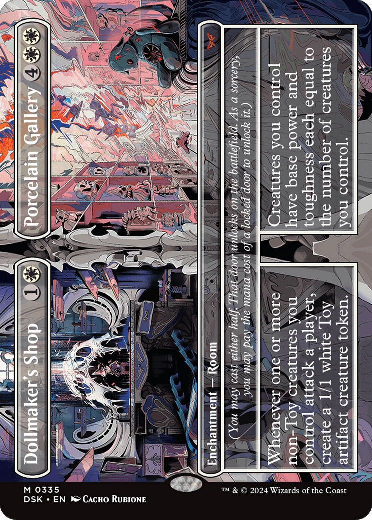 Dollmaker's Shop // Porcelain Gallery (Borderless) [Duskmourn: House of Horror] MTG Single Magic: The Gathering  | Multizone: Comics And Games