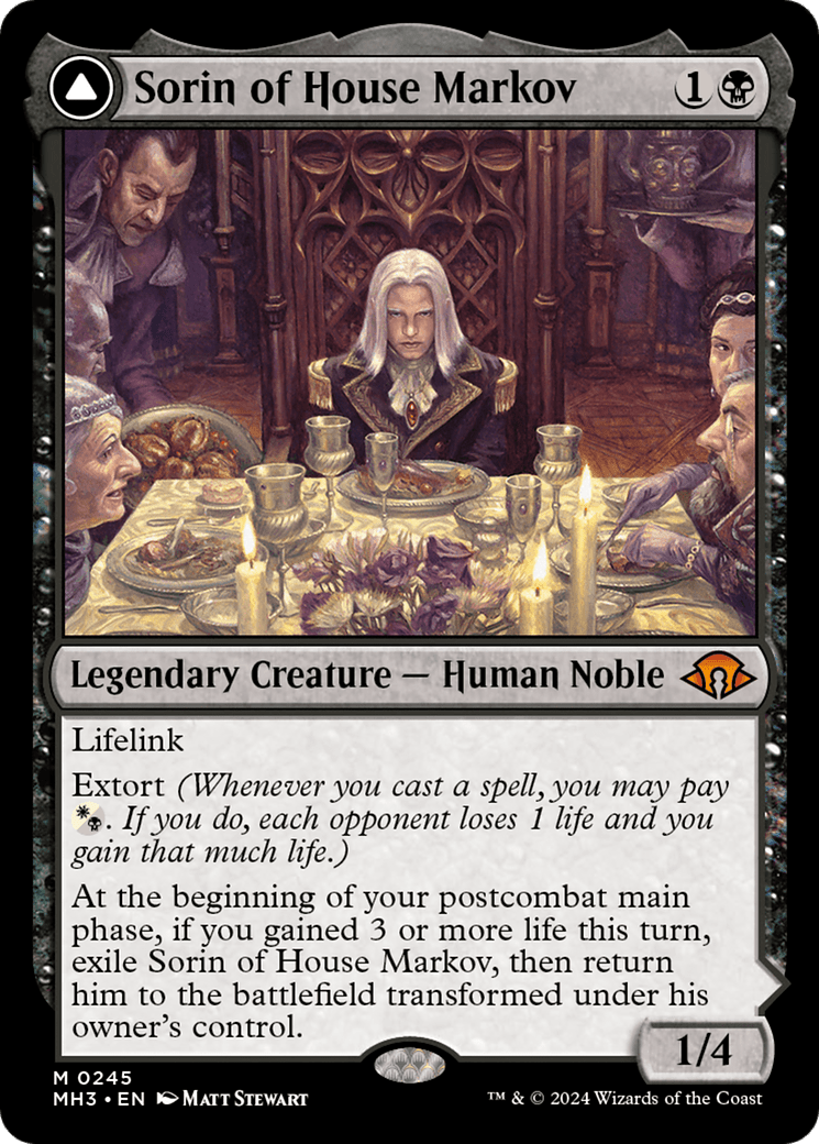 Sorin of House Markov // Sorin, Ravenous Neonate [Modern Horizons 3] MTG Single Magic: The Gathering  | Multizone: Comics And Games