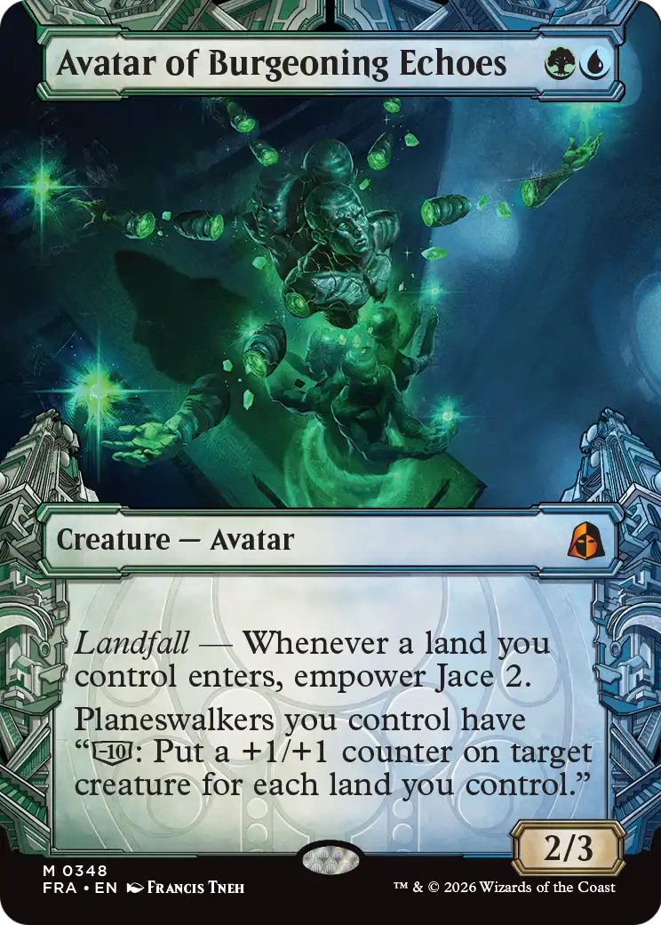 Avatar of Burgeoning Echoes (Showcase) (0348) [Reality Fracture] MTG Single Magic: The Gathering  | Multizone: Comics And Games
