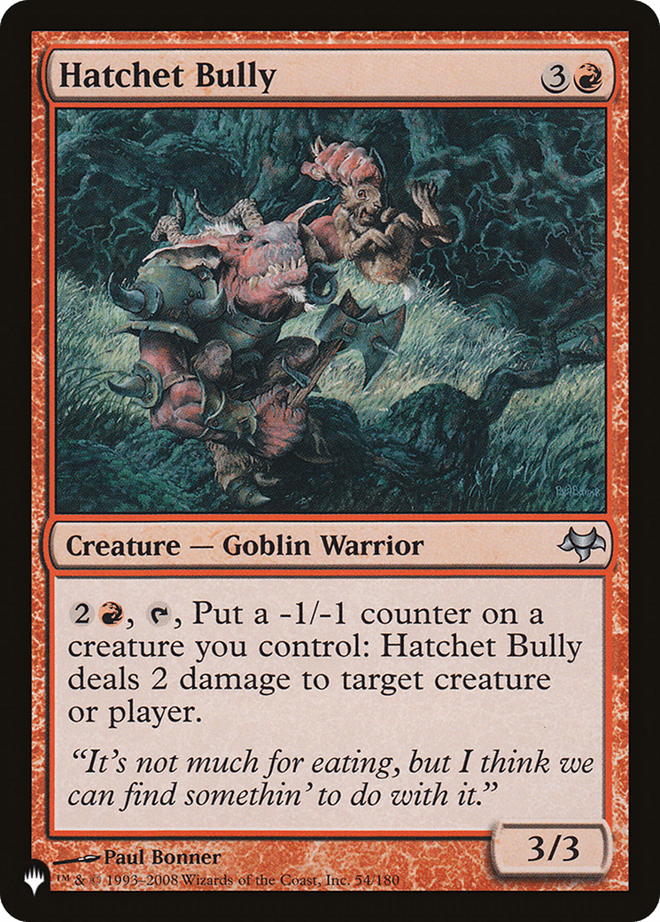 Hatchet Bully [The List] MTG Single Magic: The Gathering  | Multizone: Comics And Games