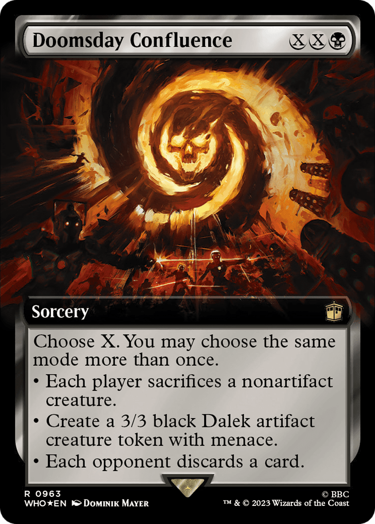 Doomsday Confluence (Extended Art) (Surge Foil) [Doctor Who] MTG Single Magic: The Gathering  | Multizone: Comics And Games