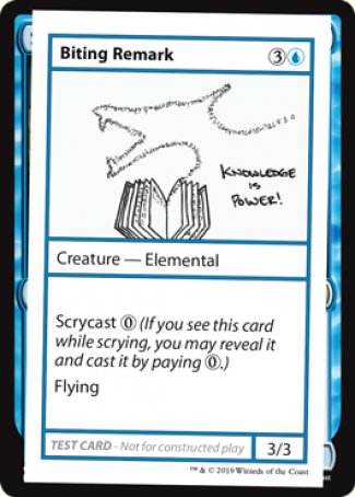 Biting Remark (2021 Edition) [Mystery Booster Playtest Cards] | Multizone: Comics And Games