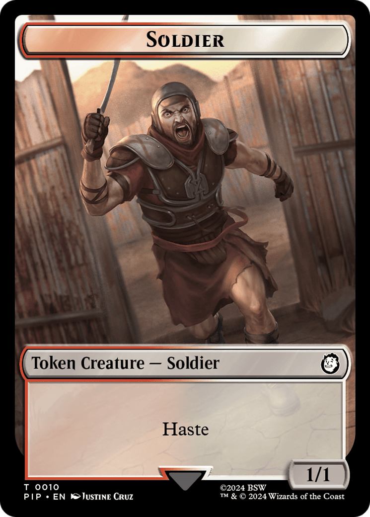 Soldier (010) // Food (012) Double-Sided Token [Fallout Tokens] MTG Single Magic: The Gathering  | Multizone: Comics And Games