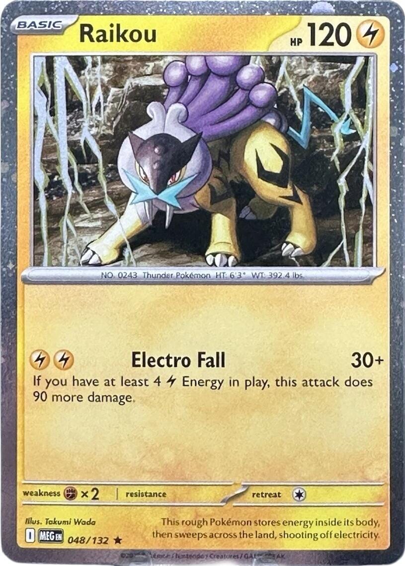 Raikou (048/132) (Cosmo Holo) [Mega Evolution: Base Set] Pokemon Single Pokémon  | Multizone: Comics And Games