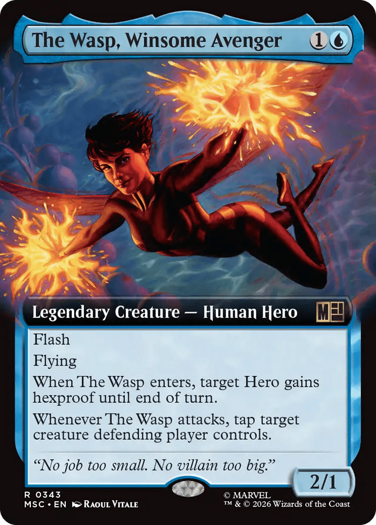 The Wasp, Winsome Avenger (Extended Art) [Marvel Super Heroes Commander] MTG Single Magic: The Gathering  | Multizone: Comics And Games