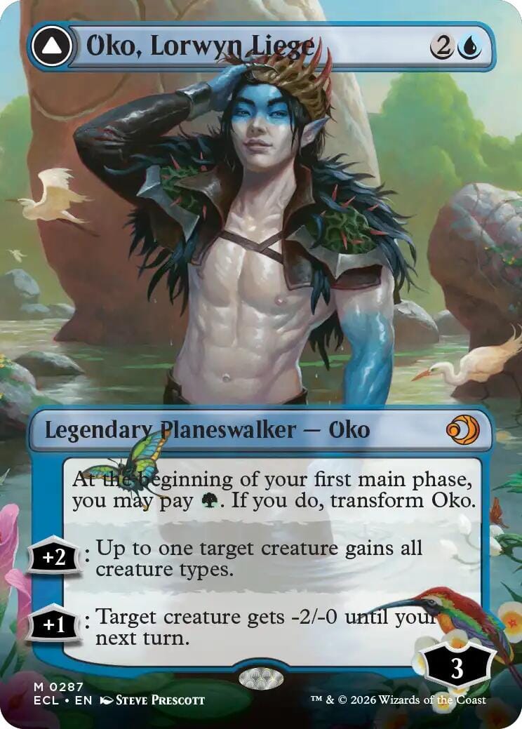 Oko, Lorwyn Liege (Borderless) [Lorwyn Eclipsed] MTG Single Magic: The Gathering  | Multizone: Comics And Games