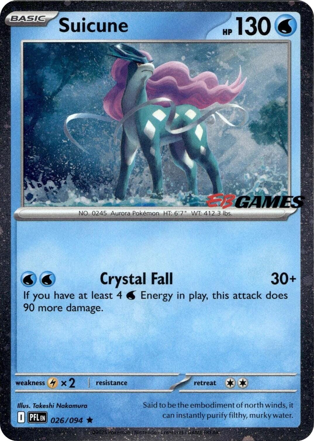 Suicune (026/094) (EB Games Exclusive) [Miscellaneous Cards] Pokemon Single Pokémon  | Multizone: Comics And Games