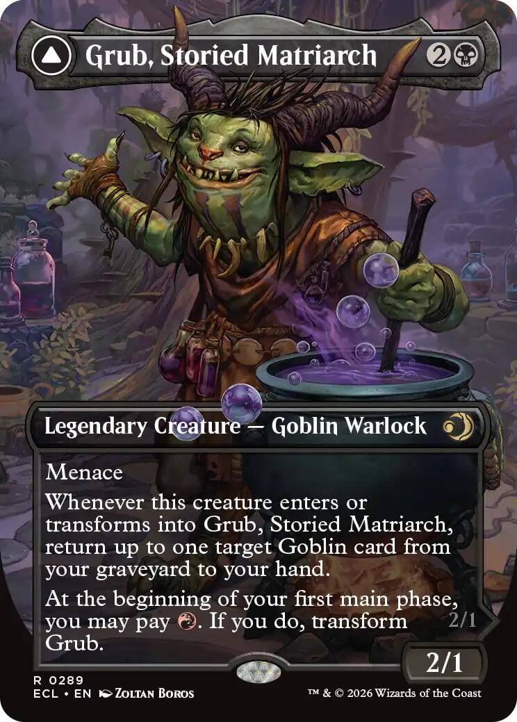 Grub, Storied Matriarch (Borderless) [Lorwyn Eclipsed] MTG Single Magic: The Gathering  | Multizone: Comics And Games