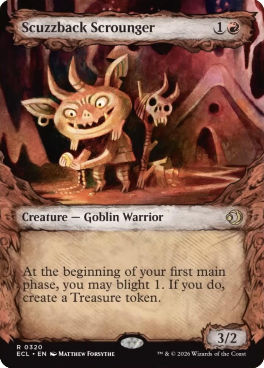 Scuzzback Scrounger (Showcase) [Lorwyn Eclipsed] MTG Single Magic: The Gathering  | Multizone: Comics And Games