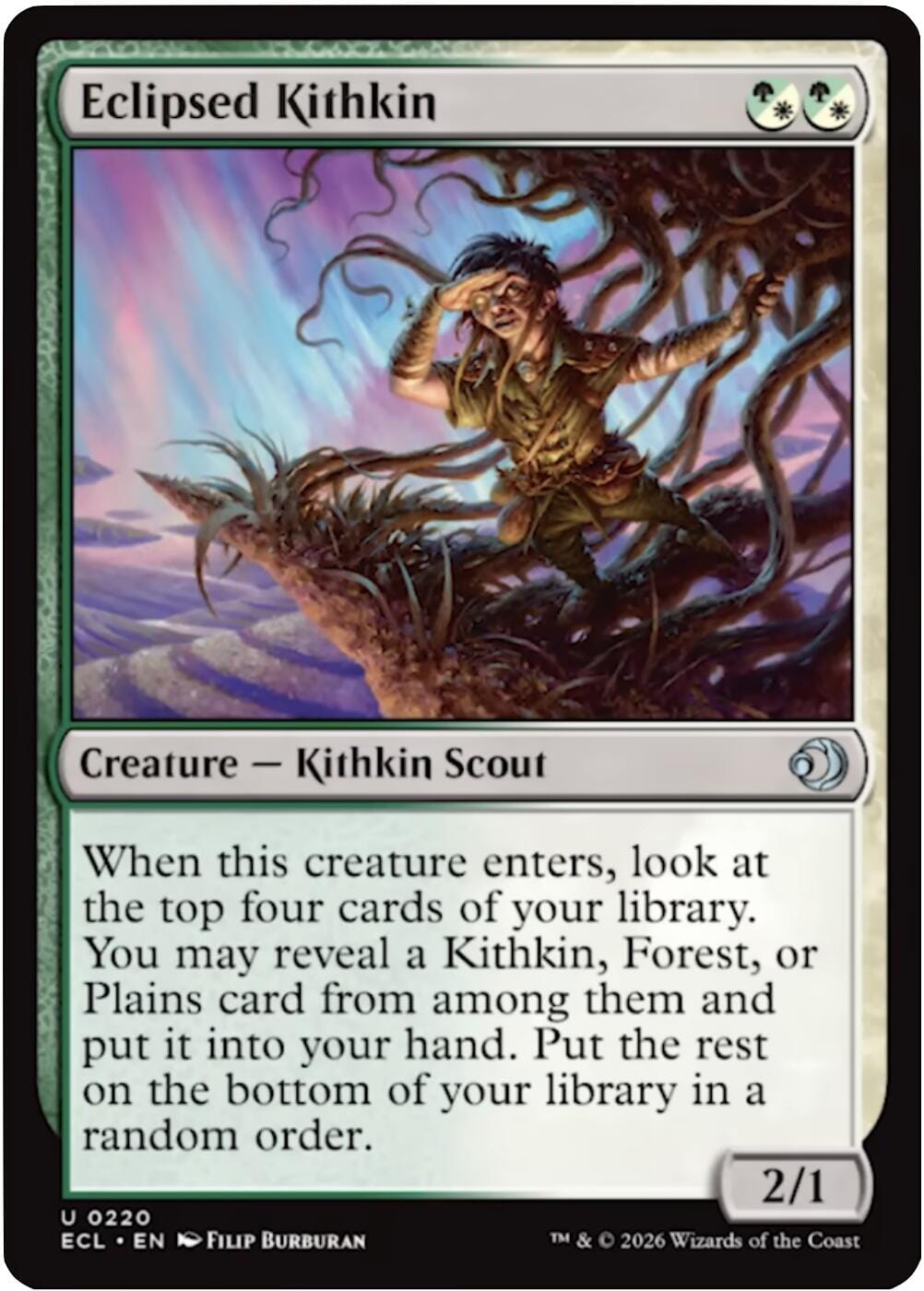 Eclipsed Kithkin [Lorwyn Eclipsed] MTG Single Magic: The Gathering  | Multizone: Comics And Games
