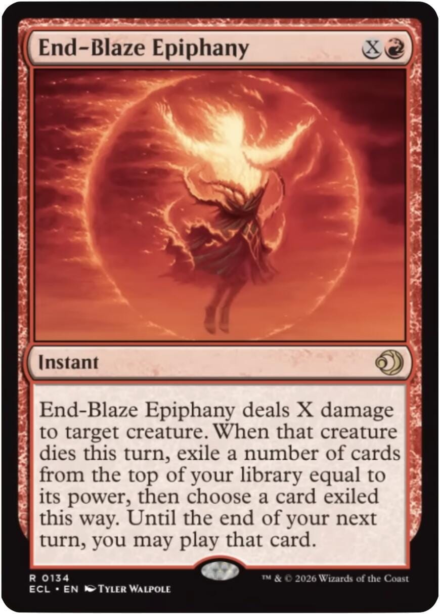 End-Blaze Epiphany [Lorwyn Eclipsed] MTG Single Magic: The Gathering  | Multizone: Comics And Games