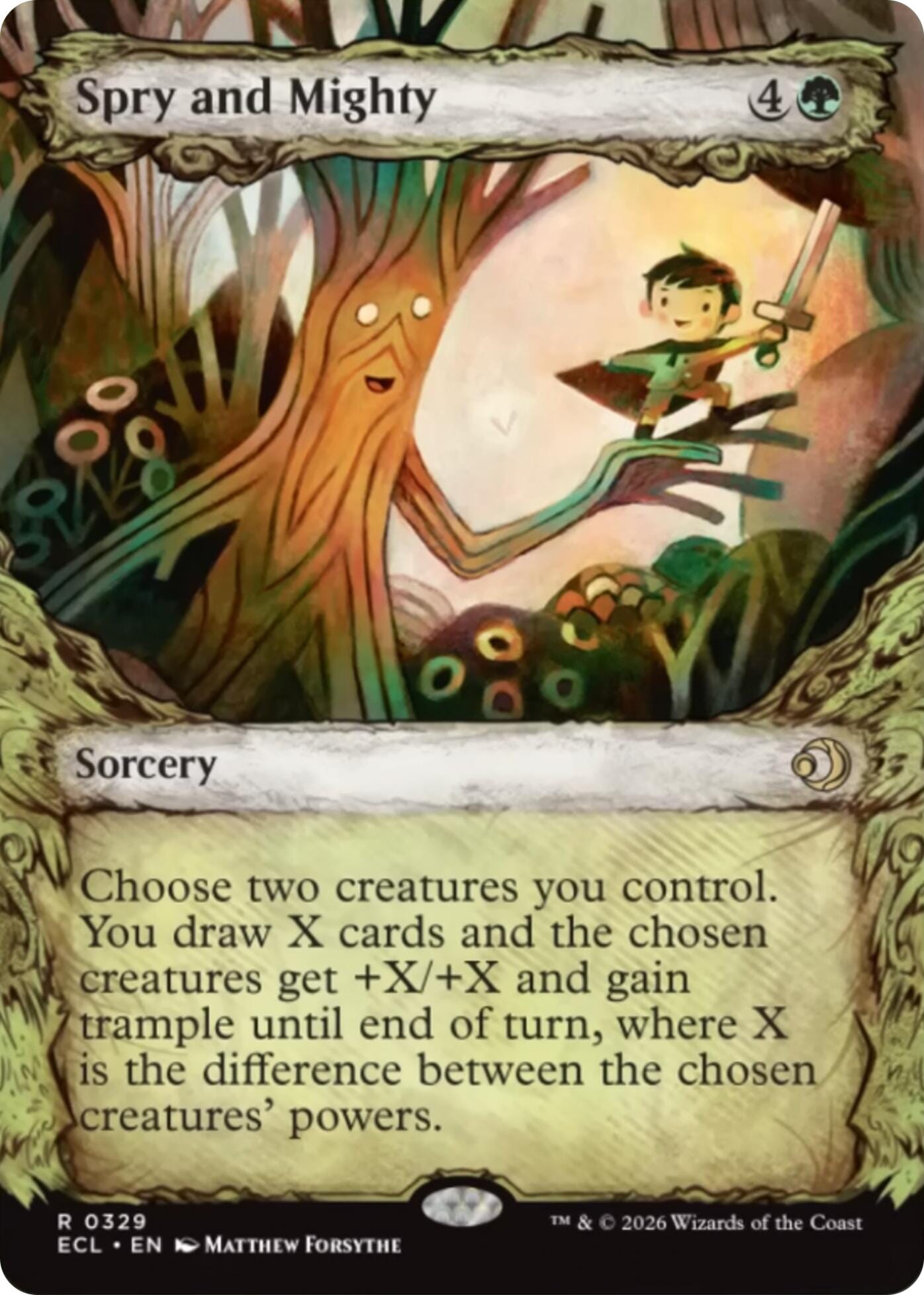 Spry and Mighty (Showcase) [Lorwyn Eclipsed] MTG Single Magic: The Gathering  | Multizone: Comics And Games
