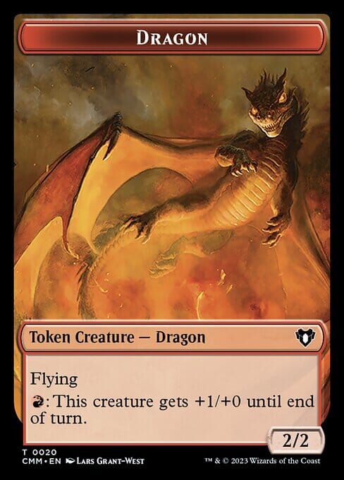 Soldier // Dragon (0020) Double-Sided Token [Commander Masters Tokens] MTG Single Magic: The Gathering  | Multizone: Comics And Games