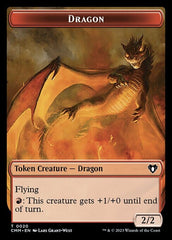 Soldier // Dragon (0020) Double-Sided Token [Commander Masters Tokens] MTG Single Magic: The Gathering  | Multizone: Comics And Games