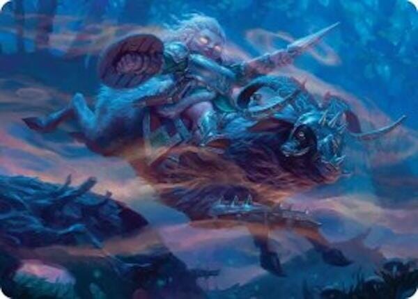 Bristlebane Outrider Art Card [Lorwyn Eclipsed Art Series] MTG Single Magic: The Gathering  | Multizone: Comics And Games