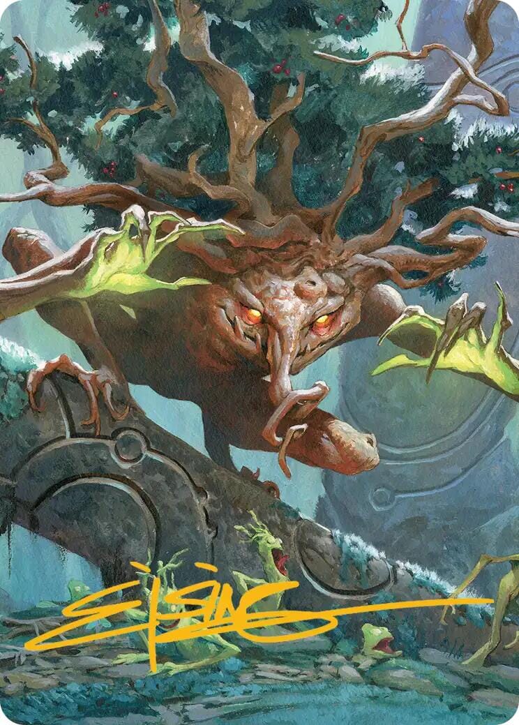 Ferrafor, Young Yew Art Card (Gold-Stamped Signature) [Lorwyn Eclipsed Art Series] MTG Single Magic: The Gathering  | Multizone: Comics And Games