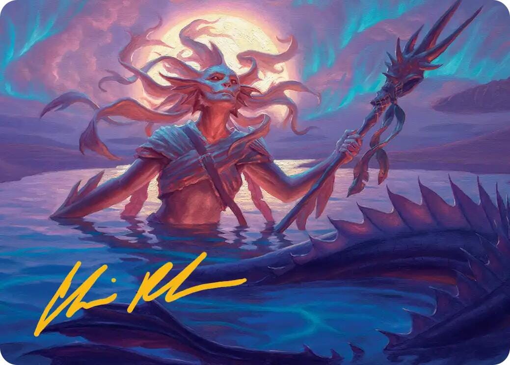 Eclipsed Merrow Art Card (Gold-Stamped Signature) [Lorwyn Eclipsed Art Series] MTG Single Magic: The Gathering  | Multizone: Comics And Games