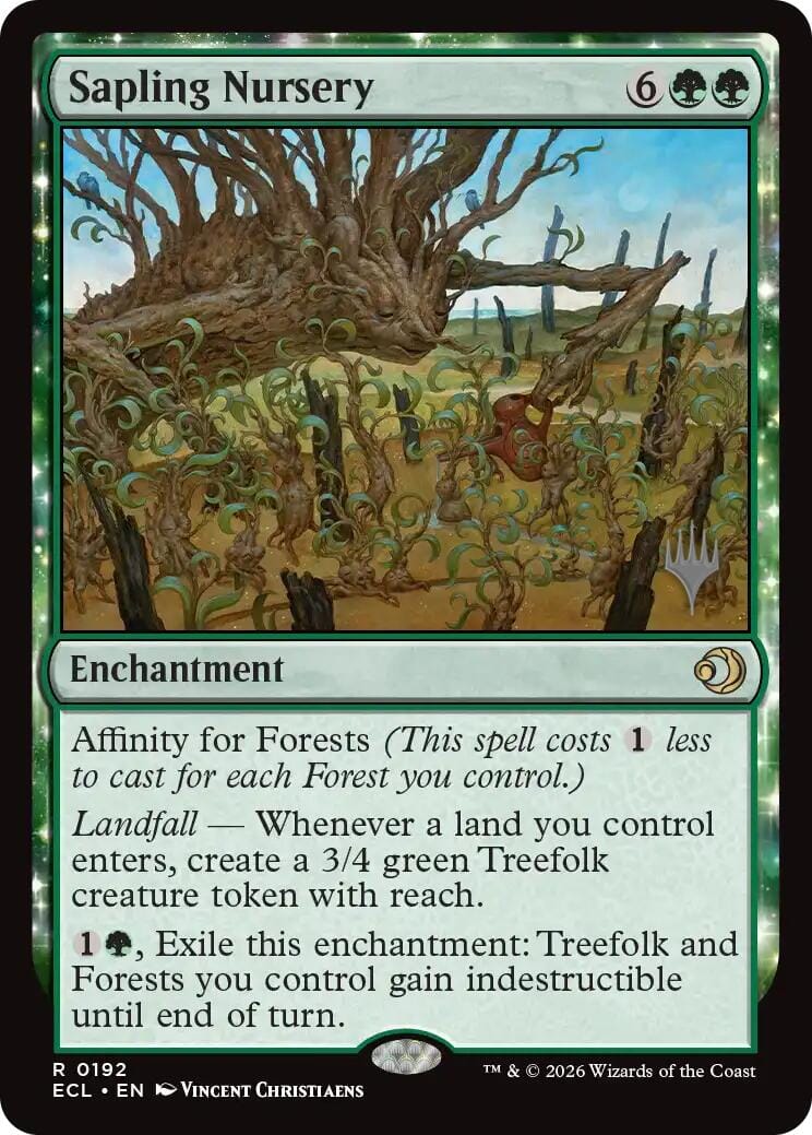 Sapling Nursery [Lorwyn Eclipsed Promos] MTG Single Magic: The Gathering  | Multizone: Comics And Games