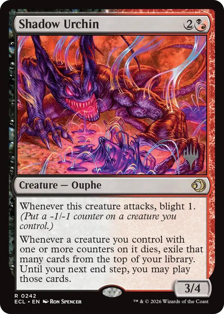 Shadow Urchin [Lorwyn Eclipsed Promos] MTG Single Magic: The Gathering  | Multizone: Comics And Games