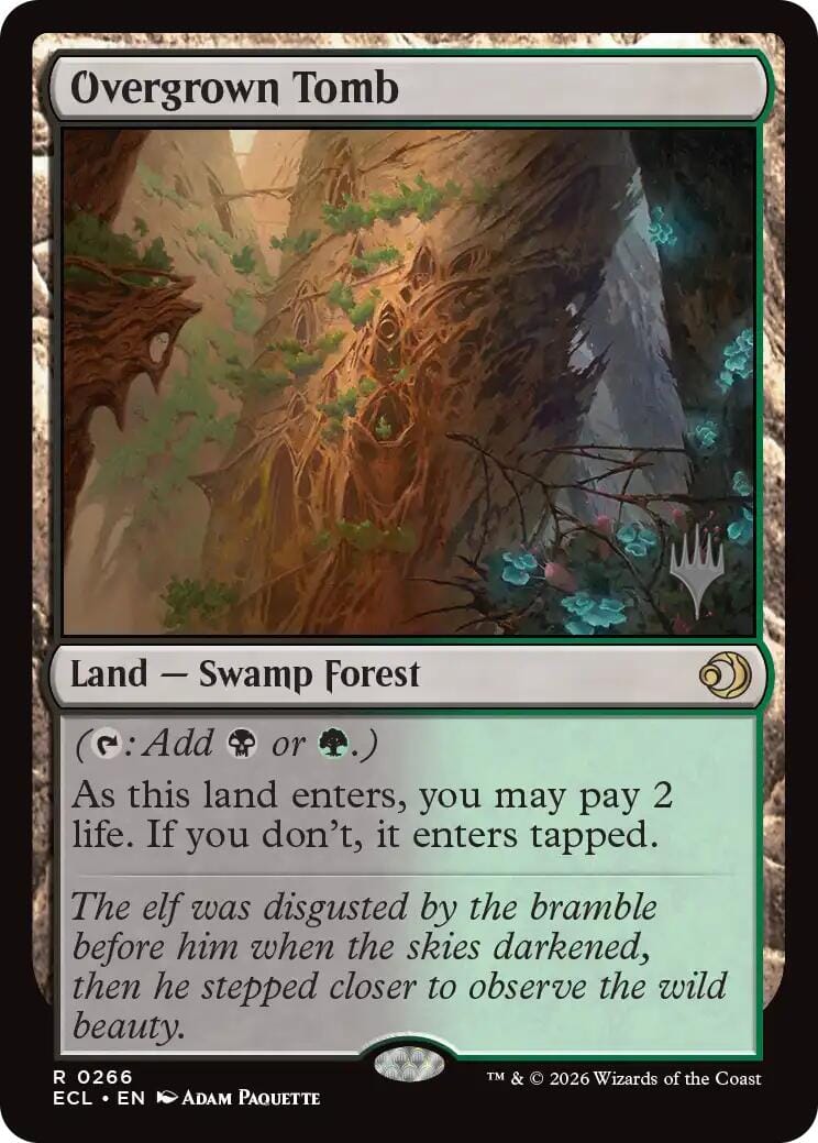 Overgrown Tomb [Lorwyn Eclipsed Promos] MTG Single Magic: The Gathering  | Multizone: Comics And Games