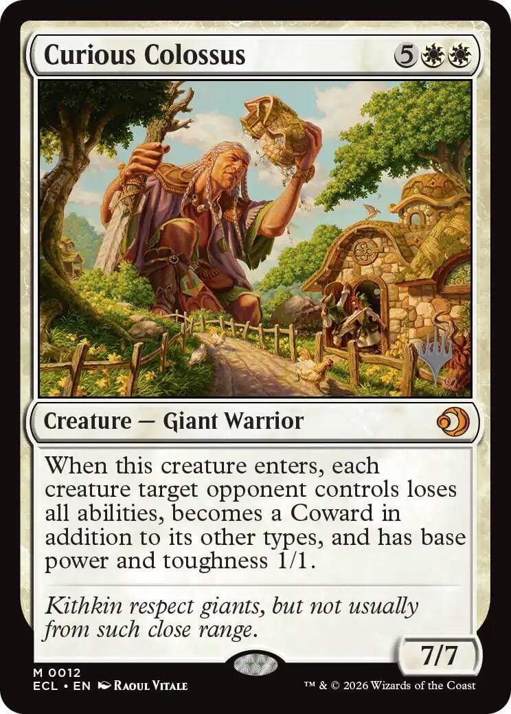 Curious Colossus [Lorwyn Eclipsed Promos] MTG Single Magic: The Gathering  | Multizone: Comics And Games