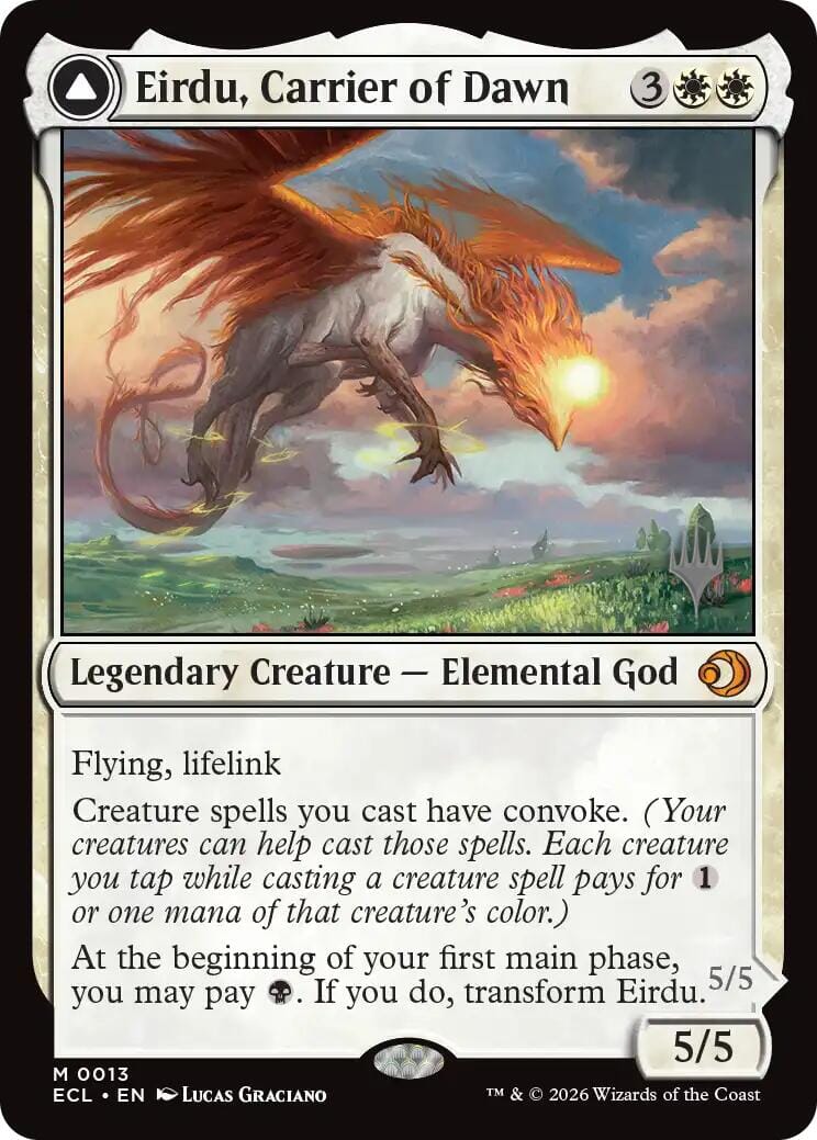 Eirdu, Carrier of Dawn [Lorwyn Eclipsed Promos] MTG Single Magic: The Gathering  | Multizone: Comics And Games