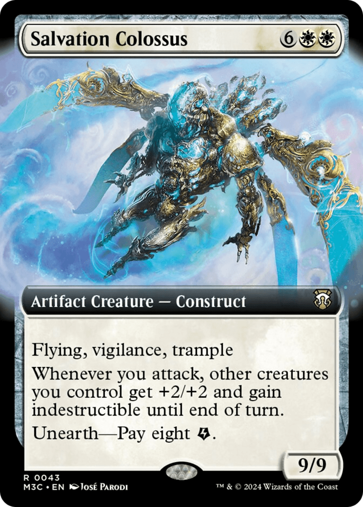 Salvation Colossus (Extended Art) (Ripple Foil) [Modern Horizons 3 Commander] MTG Single Magic: The Gathering  | Multizone: Comics And Games