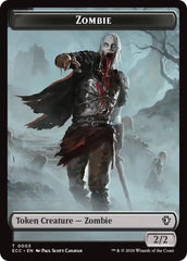 Zombie // Elf Warrior Double-Sided Token [Lorwyn Eclipsed Tokens] MTG Single Magic: The Gathering  | Multizone: Comics And Games