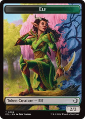 Elf // Treasure Double-Sided Token [Lorwyn Eclipsed Tokens] MTG Single Magic: The Gathering  | Multizone: Comics And Games