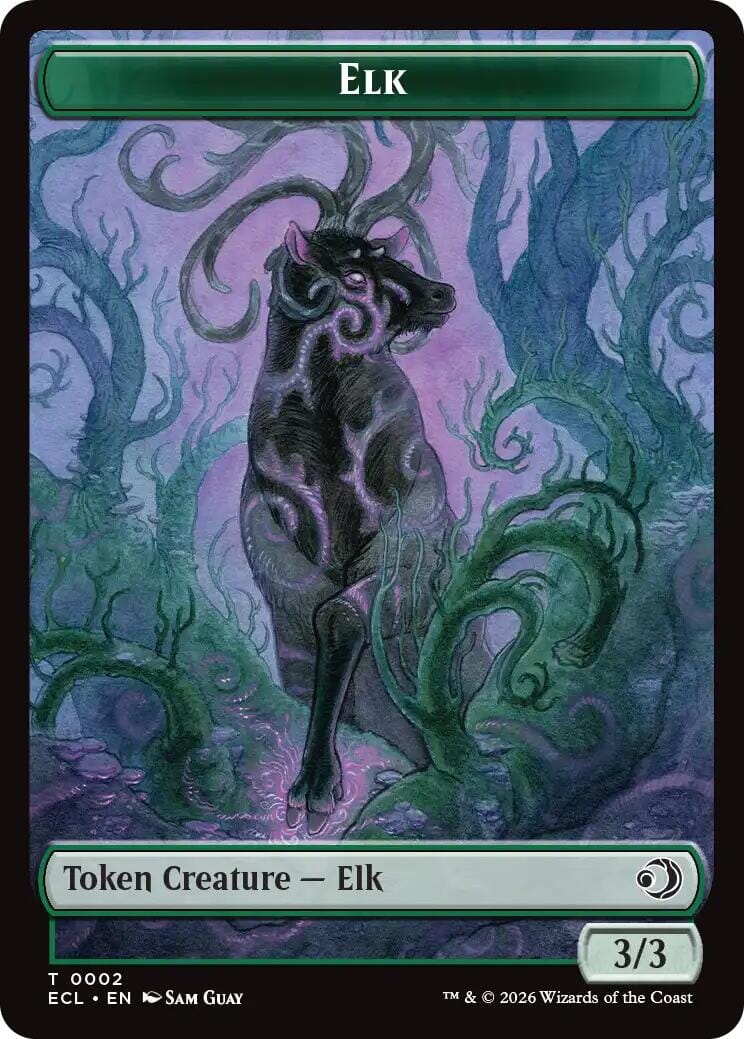 Elk // Mutavault Double-Sided Token [Lorwyn Eclipsed Tokens] MTG Single Magic: The Gathering  | Multizone: Comics And Games