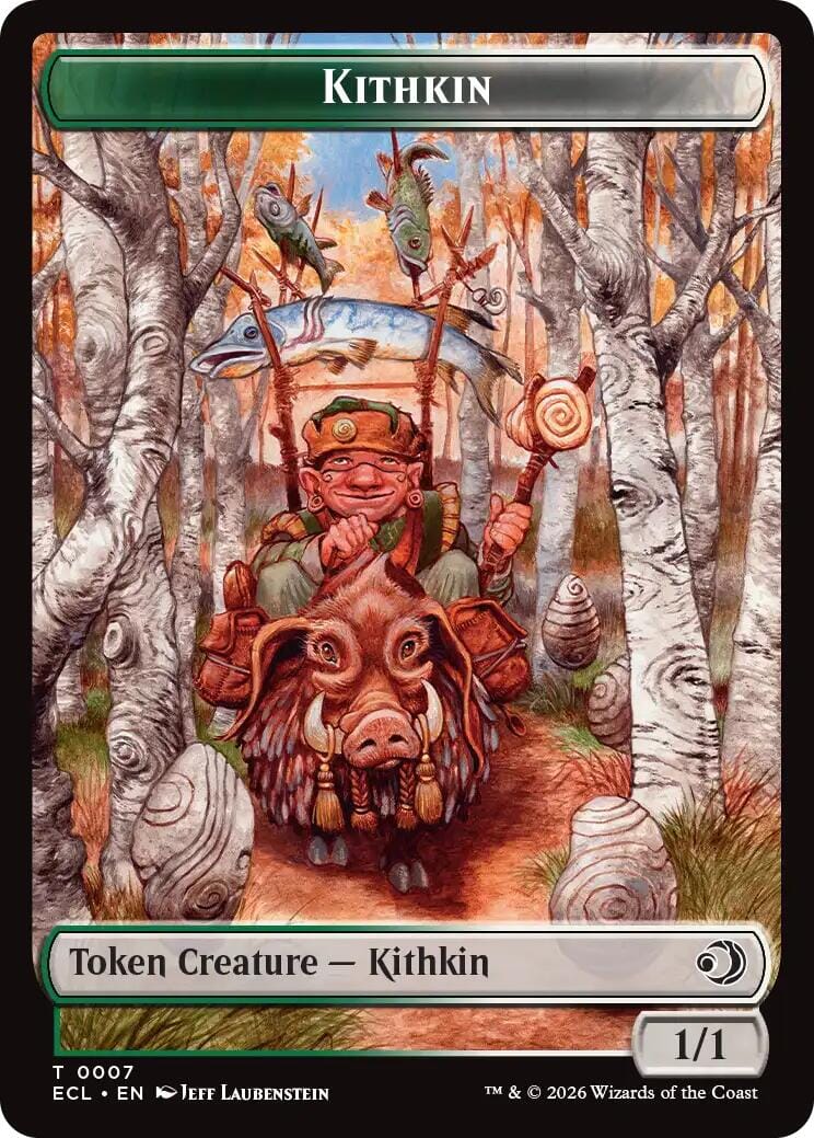 Kithkin // Treasure Double-Sided Token [Lorwyn Eclipsed Tokens] MTG Single Magic: The Gathering  | Multizone: Comics And Games