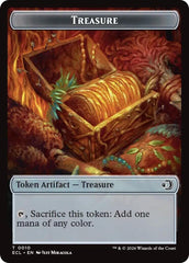 Elf // Treasure Double-Sided Token [Lorwyn Eclipsed Tokens] MTG Single Magic: The Gathering  | Multizone: Comics And Games