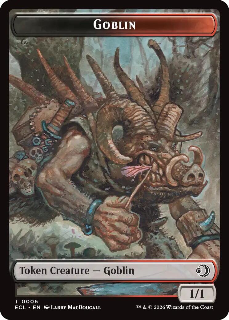 Faerie // Goblin Double-Sided Token [Lorwyn Eclipsed Tokens] MTG Single Magic: The Gathering  | Multizone: Comics And Games