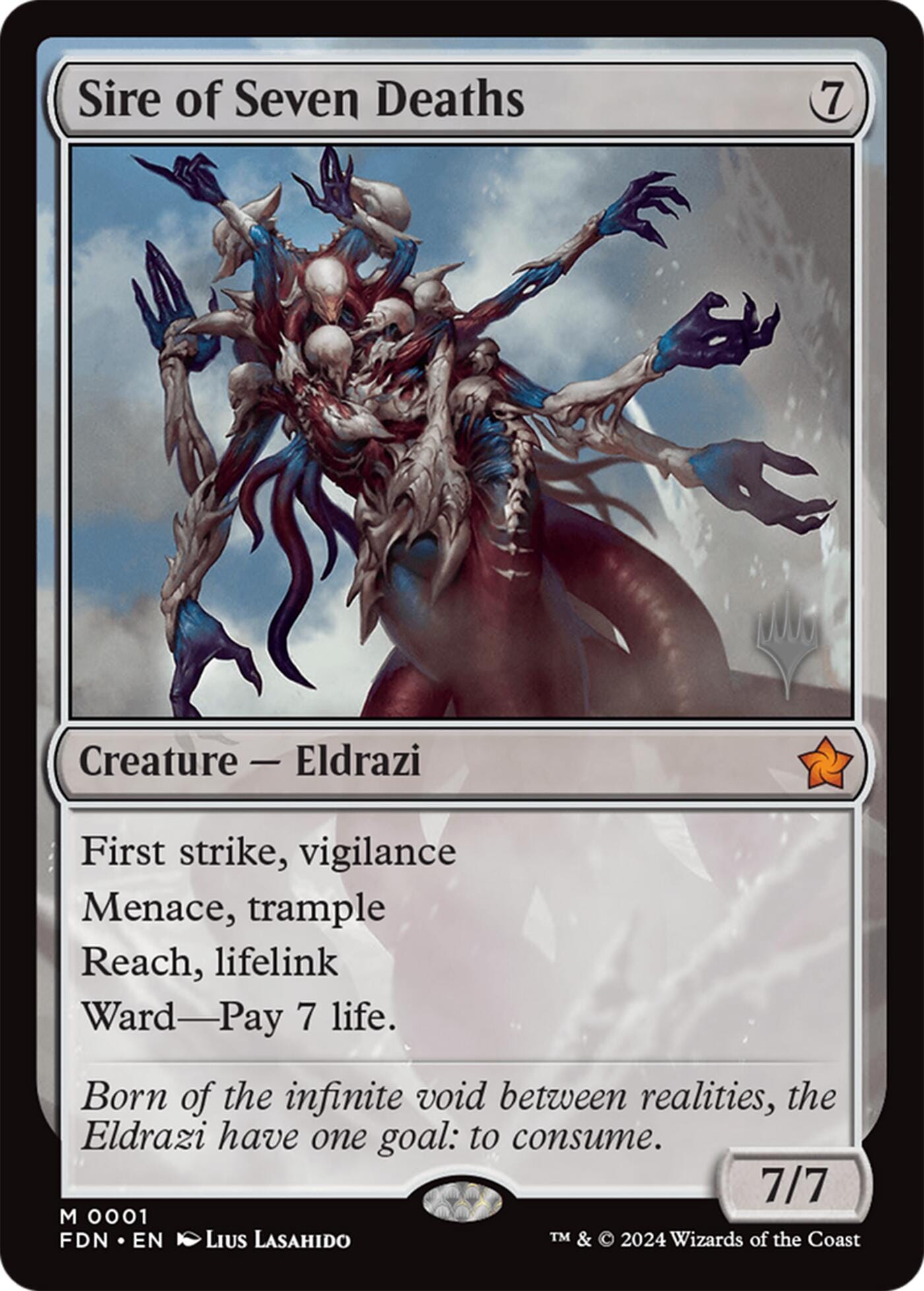 Sire of Seven Deaths [Lorwyn Eclipsed Promos] MTG Single Magic: The Gathering  | Multizone: Comics And Games