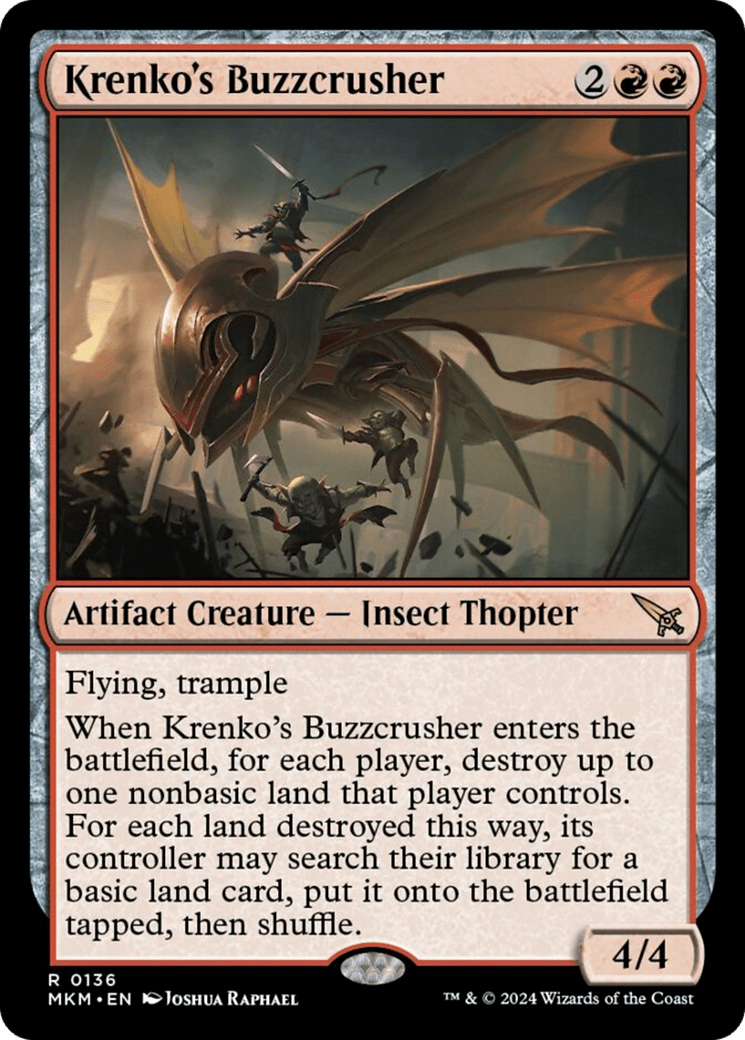 Krenko's Buzzcrusher [Murders at Karlov Manor] MTG Single Magic: The Gathering  | Multizone: Comics And Games