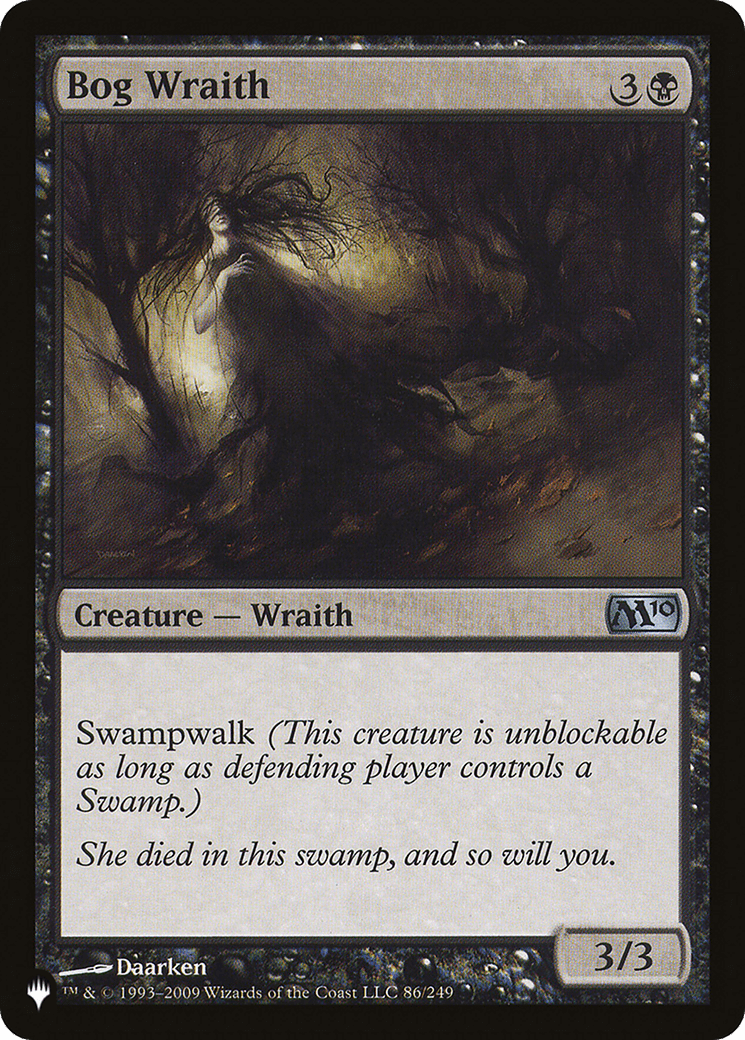 Bog Wraith [The List] MTG Single Magic: The Gathering  | Multizone: Comics And Games