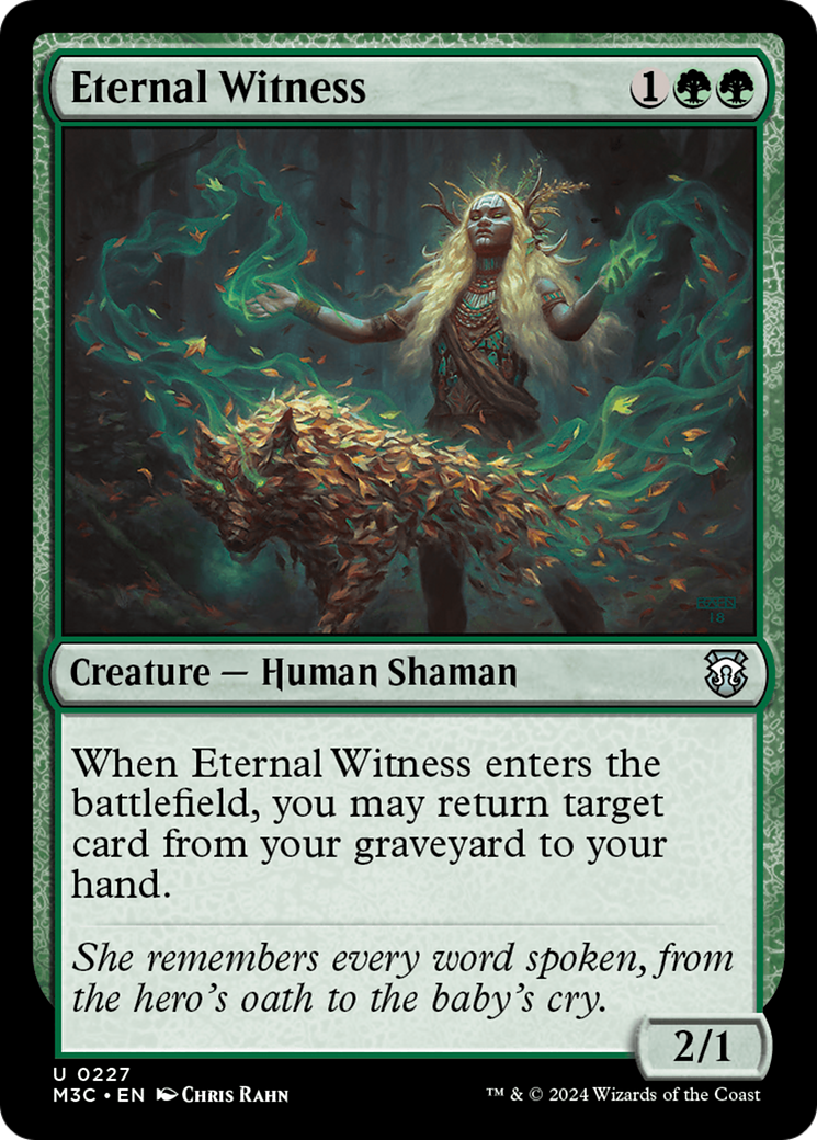 Eternal Witness (Ripple Foil) [Modern Horizons 3 Commander] | Multizone: Comics And Games